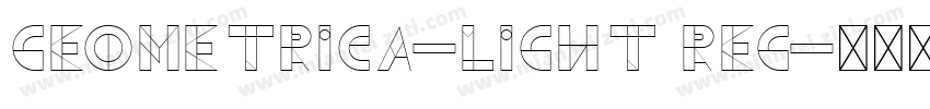 Geometrica-Light Reg字体转换